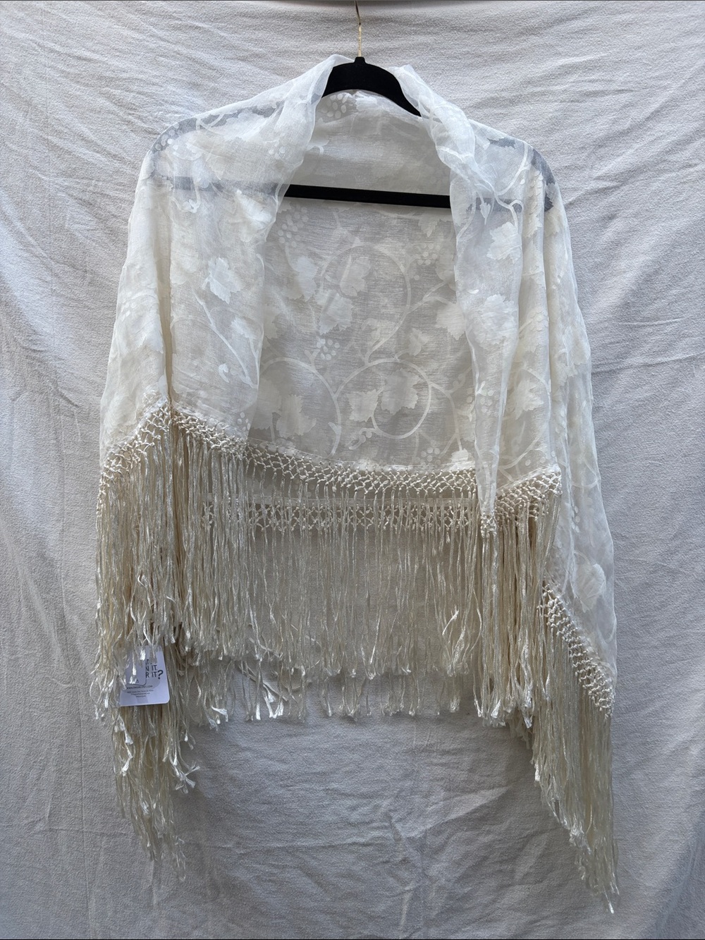 Lace Fringe Shawl
